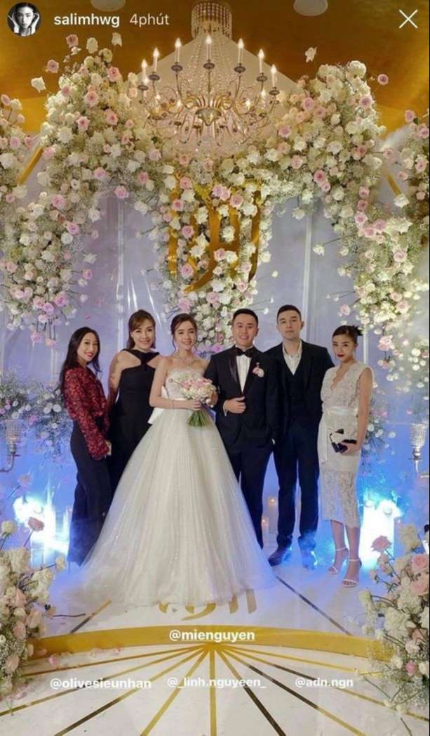 Không gian tiệc cưới đẹp như mơ của dàn sao Vbiz 2019