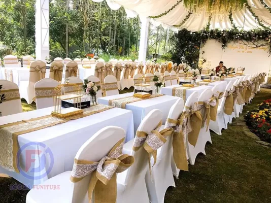 bàn ghế đám cưới tại Bắc Giang