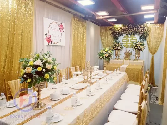 bàn ghế đám cưới tại Phú Thọ