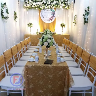 bàn ghế tiệc cưới tại Tuyên Quang