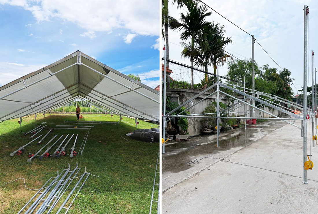 Sản xuất Khung rạp đám cưới